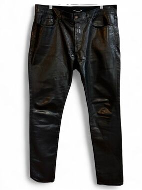 Saint Laurent | Jeans | Slp Hedi Slimane Black Leather Biker Moto
